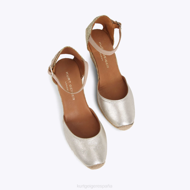 Kurt Geiger mujer Monty de Londres 2LPR370 | calzados combinación de oro